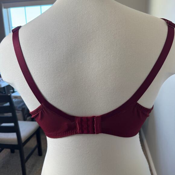 Elegant Lace Burgundy Bra - Picture 7 of 10